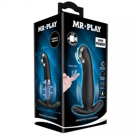 MR PLAY - MASSEUR DE PROSTATE NOIR RECHARGEABLE