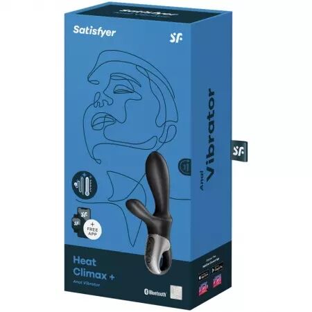 SATISFYER - APPLICATION HEAT CLIMAX+ VIBRATEUR ANAL NOIR