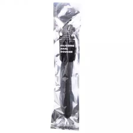 ALL BLACK - DOUCHE ANAL RIDÉE EN SILICONE 27 CM