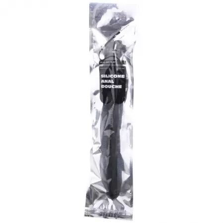 ALL BLACK - DOUCHE ANAL EN PERLES SILICONE 27 CM