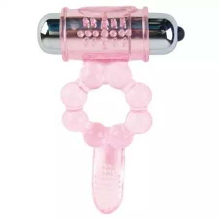 BAILE - ANNEAU SILICONE 10 RYTHMES DE LANGUE AVEC VIBRATION ROSE