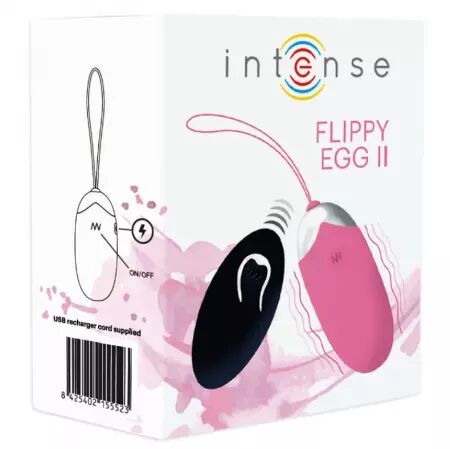 INTENSE - OEUF VIBRANT FLIPPY II AVEC TÉLÉCOMMANDE ROSE
