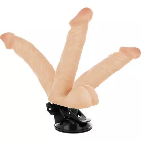 BASECOCK - VIBRATEUR ARTICULABLE TÉLÉCOMMANDE NATUREL 20 CM