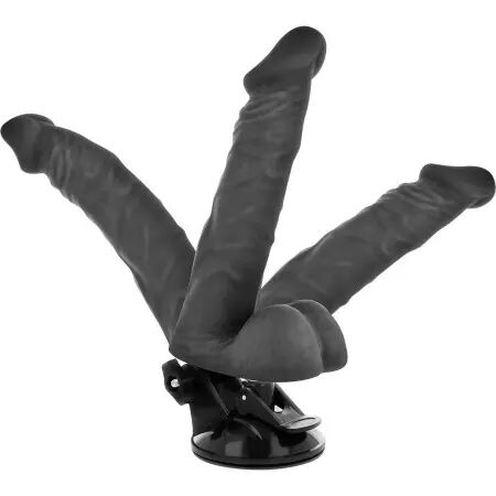 BASECOCK - VIBRATEUR ARTICULABLE TÉLÉCOMMANDE NOIR 20 CM
