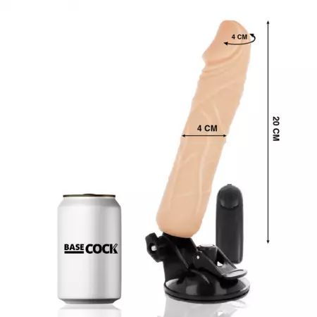 BASECOCK - VIBRATEUR TÉLÉCOMMANDE NATUREL RÉALISTE 20 CM