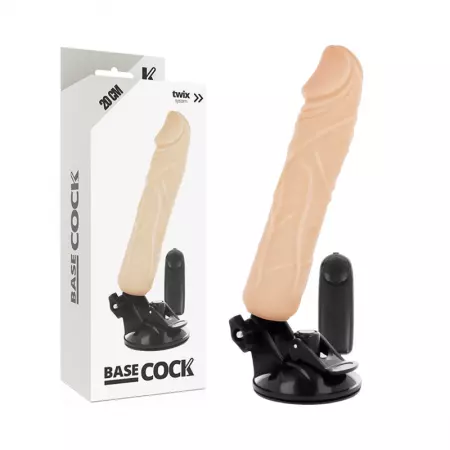 BASECOCK - VIBRATEUR TÉLÉCOMMANDE NATUREL RÉALISTE 20 CM