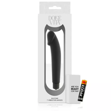 DOLCE VITA - REALISTIC BLACK SILICONE
