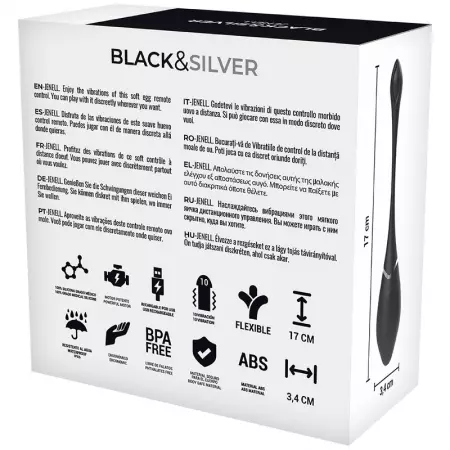 BLACK&SILVER - UF VIBRANT RECHARGEABLE JENELL
