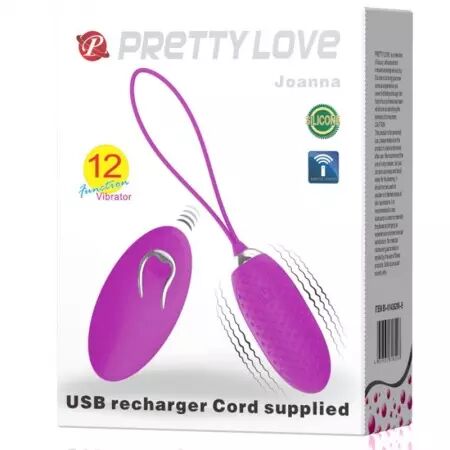 PRETTY LOVE - JOANNA OEUF VIBRANT TÉLÉCOMMANDE 12 MODES