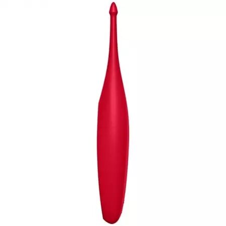SATISFYER - VIBRATEUR TWIRLING FUN TIP ROUGE
