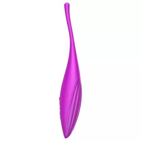 SATISFYER - VIBRATEUR  POINTE DE CLIT TWIRLING JOY FUCHSIA