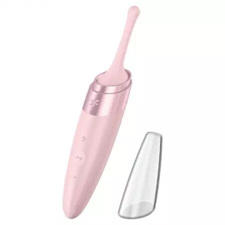 SATISFYER - VIBRATEUR  POINTE DE CLIT TWIRLING DELIGHT ROSE