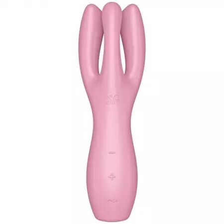 SATISFYER - VIBRATEUR THREESOME 3 ROSE