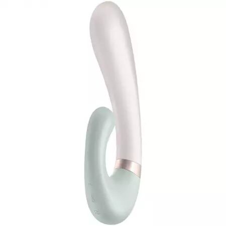 SATISFYER - APPLICATION HEAT WAVE VIBRATEUR BLANC