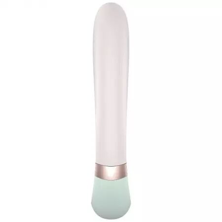 SATISFYER - APPLICATION HEAT WAVE VIBRATEUR BLANC
