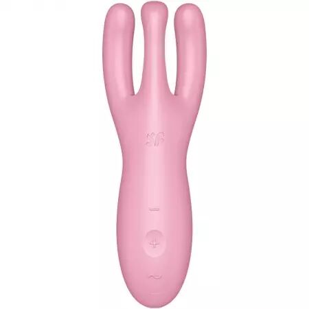 SATISFYER - APPLICATION VIBRATEUR THREESOME 4 ROSE
