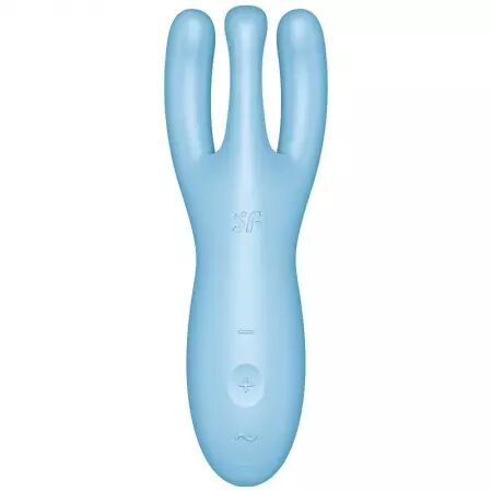 SATISFYER - APPLICATION VIBRATEUR THREESOME 4 BLEU