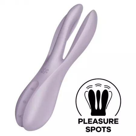 SATISFYER - VIBRATEUR THREESOME 2 VIOLET