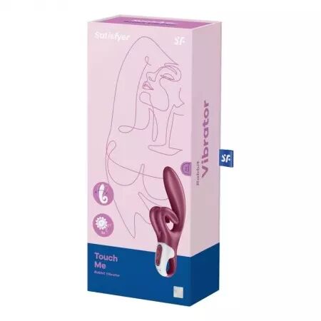 SATISFYER - VIBRATION DE LAPIN TOUCH ME ROUGE