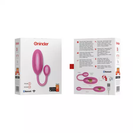 ONINDER - OEUF VIBRANT TOKYO ROSE 7,5 X 3,2 CM APPLICATION GRATUITE