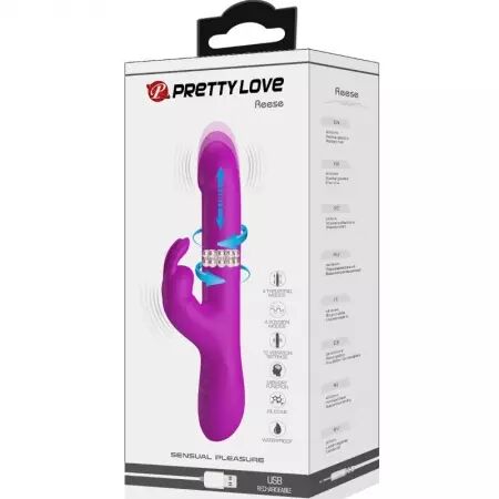 PRETTY LOVE - VIBRATEUR REESE AVEC ROTATION VIOLET