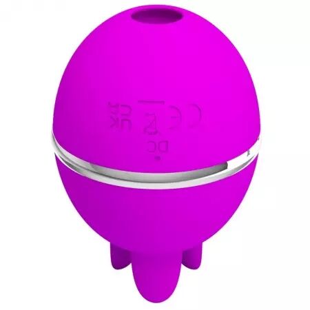 PRETTY LOVE - VIBRATEUR ROND EN SILICONE GEMINI BALL VIOLET