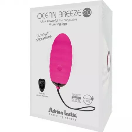 ADRIEN LASTIC - OCEAN BREEZE 2.0 UF VIBRANT RECHARGEABLE TÉLÉCOMMANDE ROSE