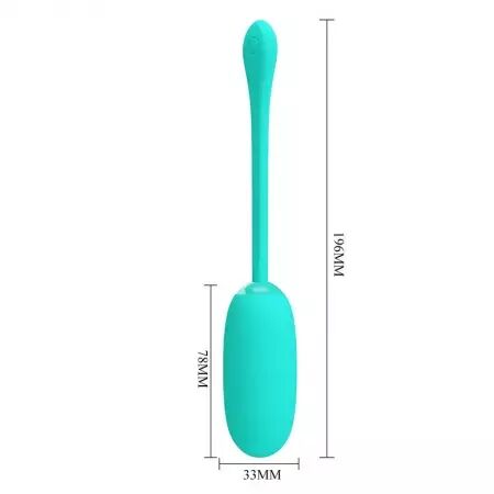 PRETTY LOVE - JULIUS OEUF VIBRANT IMPERMÉABLE-RECHARGEABLE AQUA VERT