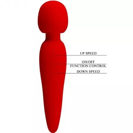 PRETTY LOVE - MASSEUR MEREDITH 12 MODES DE VIBRATION ROUGE