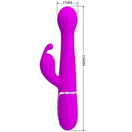 PRETTY LOVE - VIBRATEUR DEJON RABBIT 3 EN 1 MULTIFONCTION VIOLET