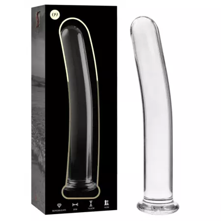 NEBULA SERIES BY IBIZA - MODÈLE 9 GODE EN VERRE BOROSILICATE 15,5 X 2,5 CM CLAIR
