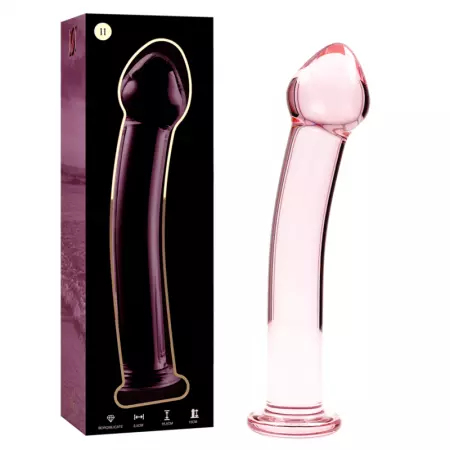 NEBULA SERIES BY IBIZA - MODÈLE 11 GODE EN VERRE BOROSILICATE 16 X 3 CM ROSE