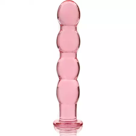 NEBULA SERIES BY IBIZA - MODÈLE 10 GODE EN VERRE BOROSILICATE 16,5 X 3,5 CM ROSE
