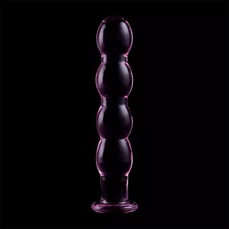 NEBULA SERIES BY IBIZA - MODÈLE 10 GODE EN VERRE BOROSILICATE 16,5 X 3,5 CM ROSE