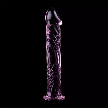 NEBULA SERIES BY IBIZA - MODÈLE 12 GODE EN VERRE BOROSILICATE 17 X 3,5 CM ROSE