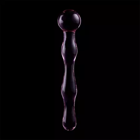 NEBULA SERIES BY IBIZA - MODÈLE 13 GODE EN VERRE BOROSILICATE 18 X 3,5 CM ROSE