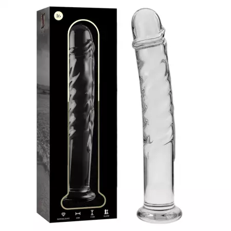 NEBULA SERIES BY IBIZA - MODÈLE 16 GODE EN VERRE BOROSILICATE 18,5 X 3 CM CLAIR