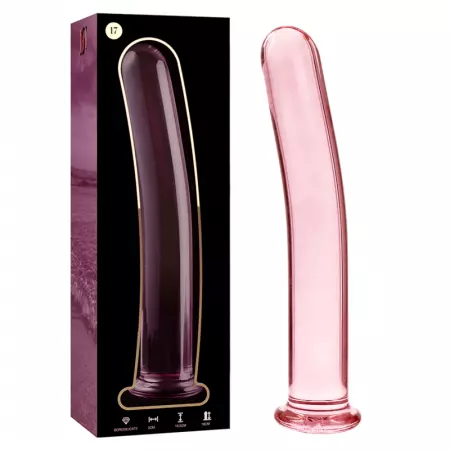 NEBULA SERIES BY IBIZA - MODÈLE 17 GODE EN VERRE BOROSILICATE 18,5 X 3 CM ROSE