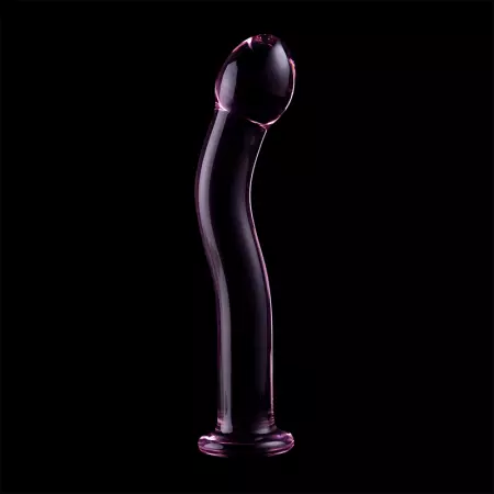 NEBULA SERIES BY IBIZA - MODÈLE 18 GODE EN VERRE BOROSILICATE 18,5 X 3,5 CM ROSE