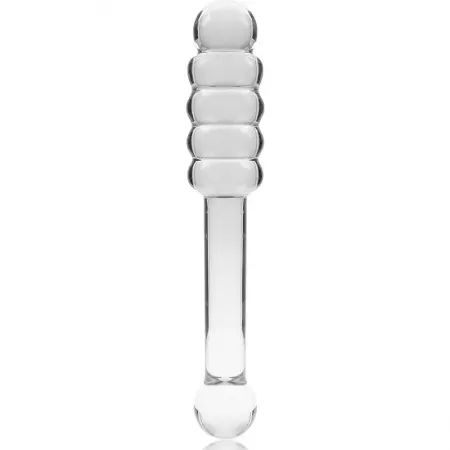 NEBULA SERIES BY IBIZA - MODÈLE 20 GODE EN VERRE BOROSILICATE 20,5 X 3 CM CLAIR