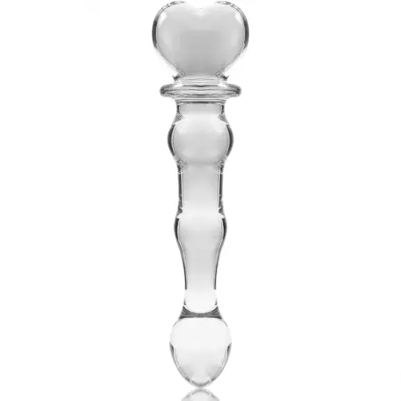 NEBULA SERIES BY IBIZA - MODÈLE 21 GODE EN VERRE BOROSILICATE 20,5 X 3,5 CM CLAIR