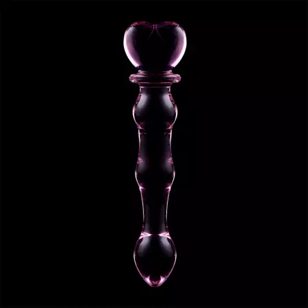 NEBULA SERIES BY IBIZA - MODÈLE 21 GODE EN VERRE BOROSILICATE 20,5 X 3,5 CM ROSE