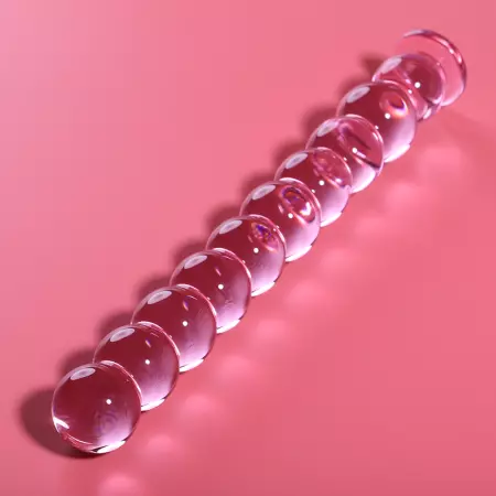 NEBULA SERIES BY IBIZA - MODÈLE 22 GODE EN VERRE BOROSILICATE 21,5 X 2,5 CM ROSE