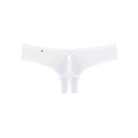 OBSESSIVE - CULOTTE ALABASTRA SEXY CROCHLESS BLANC L/XL