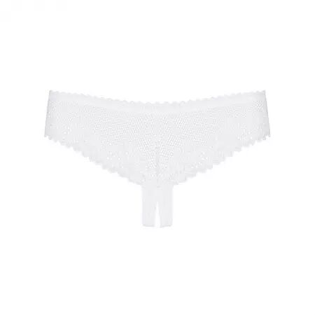 OBSESSIVE - CULOTTE ALABASTRA SEXY CROCHLESS BLANC L/XL