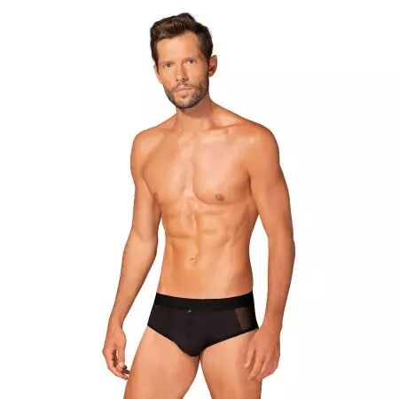 OBSESSIVE - SLIPS BOLDERO NOIR L/XL