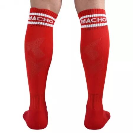 MACHO - CHAUSSETTES LONGUES TAILLE UNIQUE ROUGE