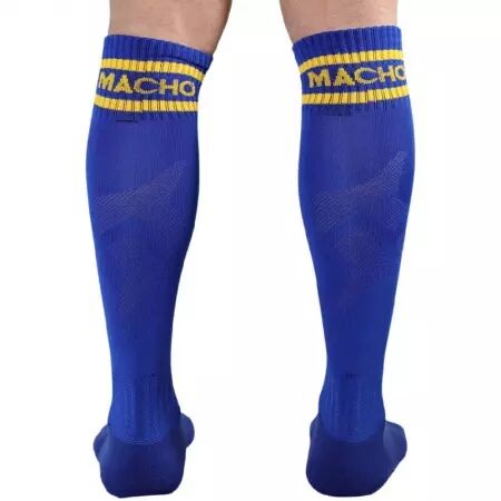 MACHO - CHAUSSETTES LONGUES TAILLE UNIQUE BLEU