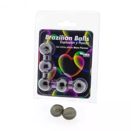 TALOKA - 5 BOULES BRÉSILIENNES PLUS DEFFET DE SAVEUR GEL EXCITANT