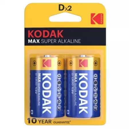 KODAK - PILE ALCALINE MAX D LR20 2 UNITÉ